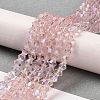 Transparent Electroplate Glass Beads Strands GLAA-F029-2mm-D26-4