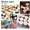   16Pcs 2 Style Wooden Empty Spools for Wire WOOD-PH0002-18-4