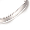 304 Stainless Steel Cuff Bangles STAS-I110-10-4mm-4