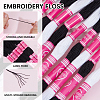 12 Skeins 6-Ply Polycotton(Polyester Cotton) Embroidery Floss DIY-CY0002-94C-6