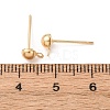 Brass Stud Earring Findings KK-G604-01G-01-3