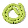 Flat Round Handmade Polymer Clay Beads CLAY-R067-10mm-10-3