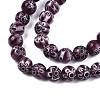 Round Millefiori Glass Beads Strands LK-P001-32-3
