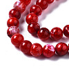 Dyed Natural Crackle Agate Beads Strands X-G-T100-03C-5