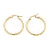 Ion Plating(IP) 304 Stainless Steel Hoop Earrings X-EJEW-N0016-11G-D-2