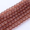 Baking Paint Transparent Glass Bead Strands X-GLAA-S031-4mm-26-1