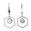 Non-Tarnish Stainless Steel Dangle Earrings AJEW-JB00502-M-3