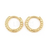 Brass Huggie Hoop Earrings KK-CBA8324-18D-G-5