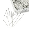 400Pcs 4 Styles 304 Stainless Steel Flat Head Pins STAS-YW0001-72-2