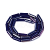 Electroplate Opaque Glass Beads Strands X-EGLA-Q132-02A-B02-2