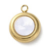 304 Stainless Steel Acrylic Pendants STAS-M091-02A-G-1