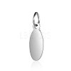 Anti-Tarnish 304 Stainless Steel Stamping Blank Tag Pendants STAS-I311-20A-P-1