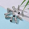 Tibetan Style Alloy Bead Cone X-TIBEB-00821-AS-R-6