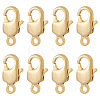 8Pcs Brass Lobster Claw Clasps KK-TA0002-67-1