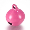 Baking Paint Iron Bell Pendants IFIN-WH0052-03I-2