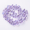 Transparent Glass Beads Strands X-GLAA-T006-14H-2
