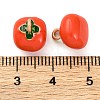 Alloy Enamel Pendants X-PALLOY-S032-01A-029-3