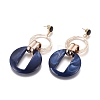 Imitation Gemstone Style Acrylic Dangle Earrings EJEW-JE03673-02-3