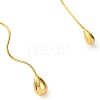 Brass Choker Necklaces NJEW-F326-01G-2