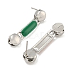 304 Stainless Steel Enamel Stud Earrings EJEW-S229-15P-08-2