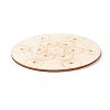 Basswood Carved Round Cup Mats DJEW-M006-03-3