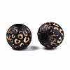 Painted Natural Wood Beads WOOD-T021-53A-M-3