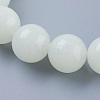 Synthetic Luminous Stone Beaded Stretch Bracelet BJEW-P203-10mm-01B-2