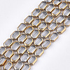 Electroplate Glass Beads Strands X-EGLA-S188-08G-1