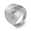 304 Stainless Steel Wide Band Rings for Women RJEW-P095-03P-1