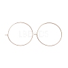 Ion Plating(IP) 316L Surgical Stainless Steel Hoop Earring Findings STAS-D164-06RG-1