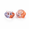 Two Tone Transparent Baking Painted Glass Beads GLAA-S190-021-B01-3