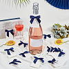 30Pcs Polyester Bowknot & Paper Card Pendant Decoration HJEW-OC00028-03-5