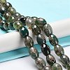 Tibetan Style dZi Beads Strands TDZI-E005-01R-2