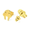 Cute Little Animal Theme 304 Stainless Steel Stud Earrings EJEW-B041-03A-G-2