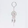 Woven Net/Web with Feather Alloy Keychain KEYC-JKC00125-2