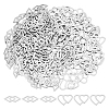 DICOSMETIC 200Pcs 2 Style 304 Stainless Steel Linking Rings STAS-DC0007-72-1