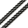 201 Stainless Steel Curb Chain Necklaces NJEW-Q336-09B-EB-3