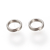 Tarnish Resistant 304 Stainless Steel Split Rings STAS-S066-17-2