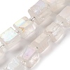 Electroplated Natural Quartz Beads Strands G-G767-02-16-1