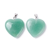 Natural Green Aventurine Pendants X-G-G956-B37-FF-2