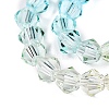 Gradient Color Baking Paint Glass Bead Strands X1-DGLA-A039-T4mm-A07-3