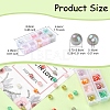 70Pcs 10 Colors Translucent Resin Beads RESI-YW0001-74-2