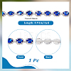 1 Yard Brass Glass Rhinestone Chains KK-NB0003-96B-2