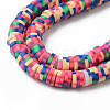 Handmade Polymer Clay Beads Strands CLAY-N008-010L-3