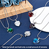 CREATCABIN March Glass Urn Pendant Necklace DIY Making Kit DIY-CN0001-82J-4