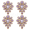 4Pcs Teardrop Shape Hotfix Rhinestone PATC-FG0002-25C-1