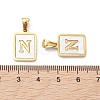 Ion Plating(IP) 304 Stainless Steel Pave Shell Pendants STAS-G327-01G-N-3