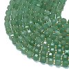 Natural Green Aventurine Beads Strands G-K389-A19-01-3