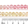 Transparent Painted Glass Beads Strands X1-DGLA-A034-T6mm-A09-3