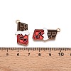 Valentine's Day Theme Alloy Enamel Pendants X-ENAM-T020-50B-01-3